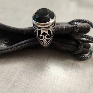 Silpada Oval Onyx Ring Size 7